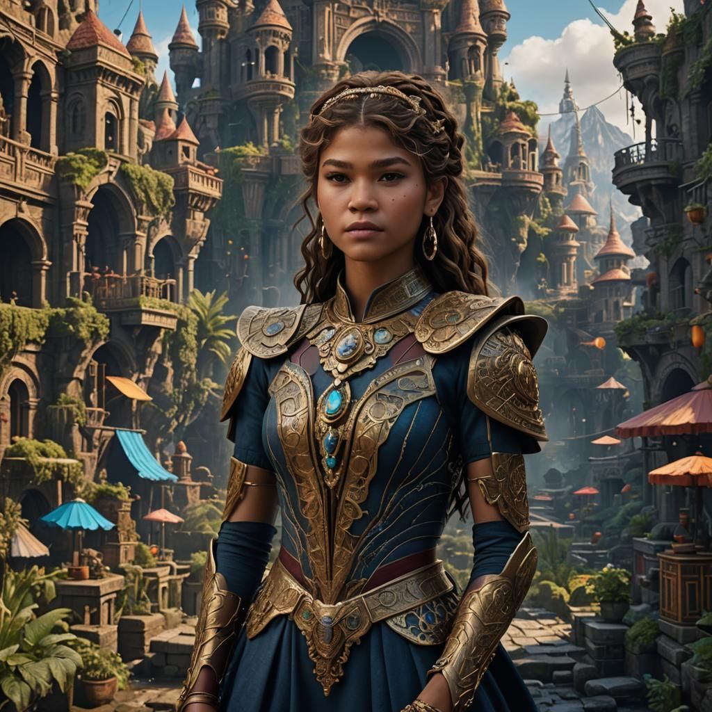 Zendaya: Detailed Matte Painting in Unreal Engine 5