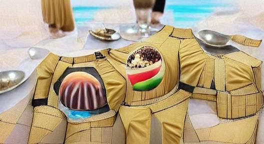 Stillsuit Fitted in Dessert Fashion: AI Creation