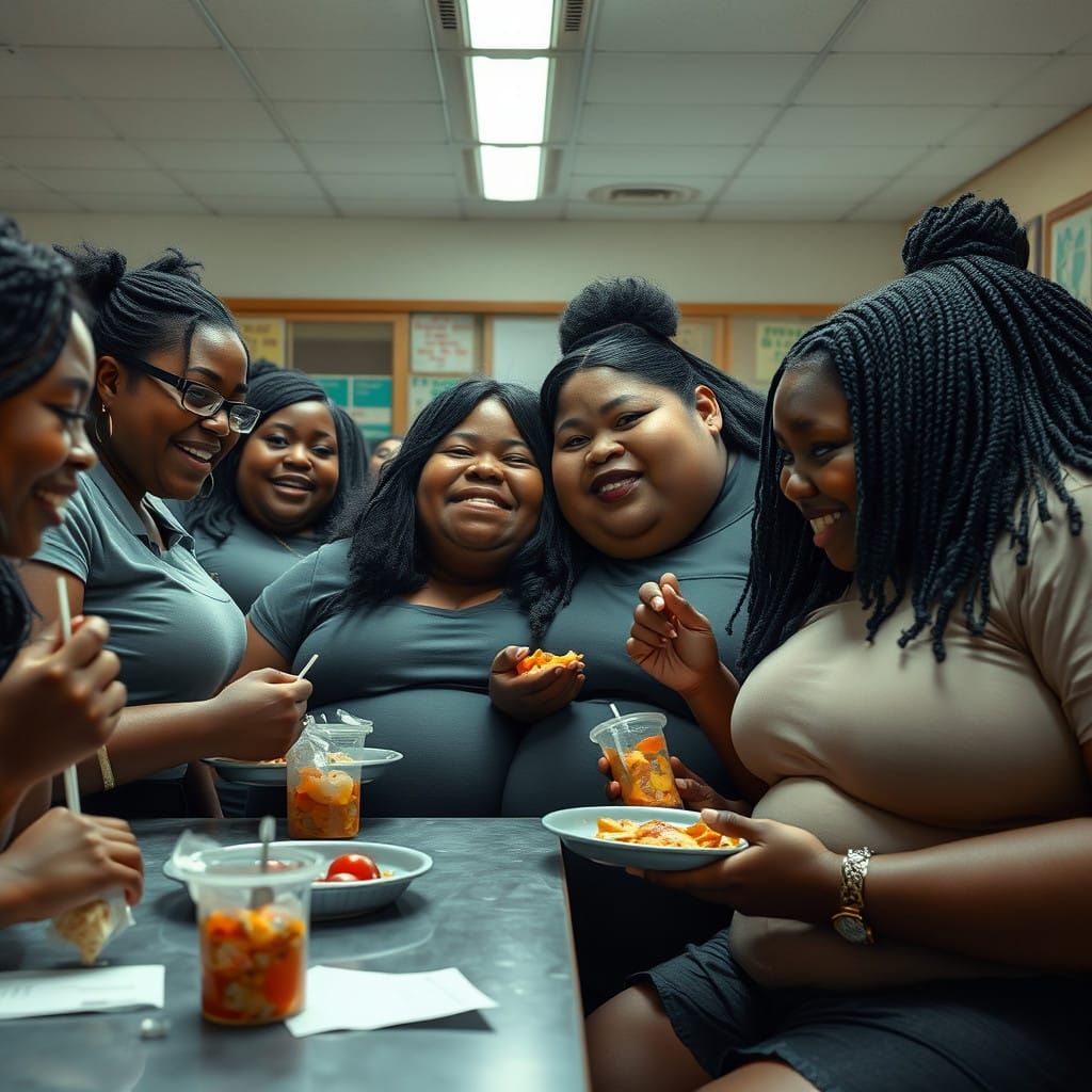 Vibrant Obesity in a Fantastical School Canteen