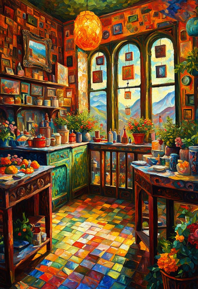 Dramatic Digital Painting in Expressionist Style