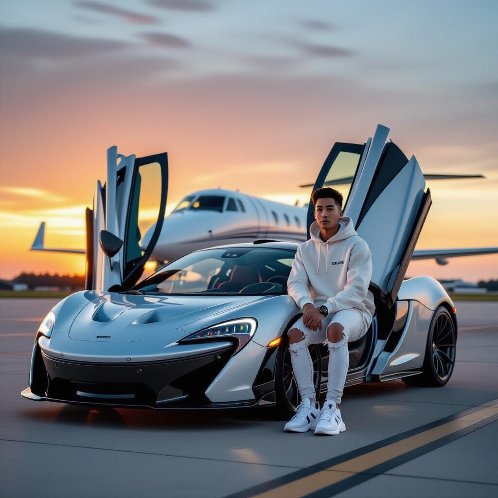 McLaren P1 Sunset: A Futuristic Scene