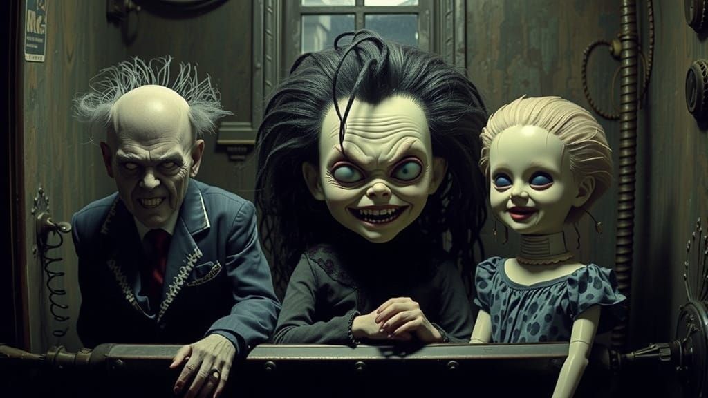 Vampire Dolls in Surreal Cryptid Fantasy