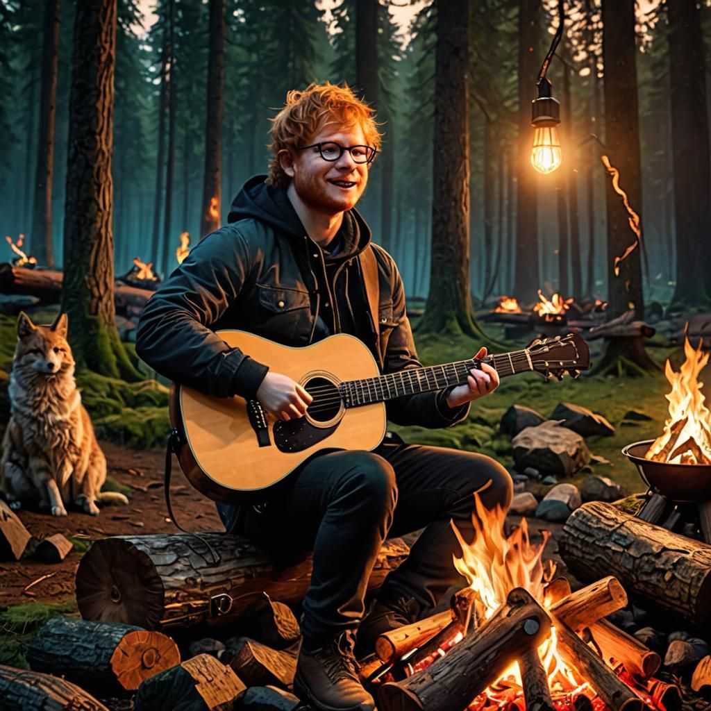 Ed Sheeran Acoustic Campfire Performance
