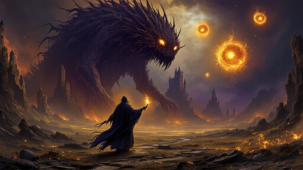 Wizard's Stand: Dark Fantasy Art in Unreal Engine