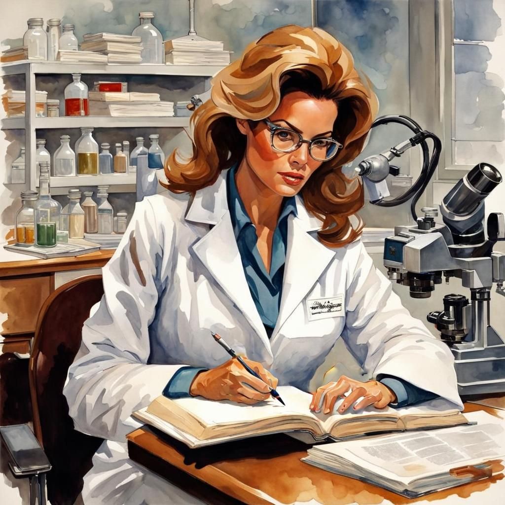 Scientist's Notes: Watercolor Painting in Rockwell Style