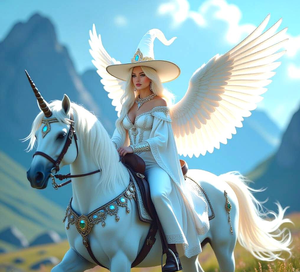 Ornate Valkyrie Witch in 3D