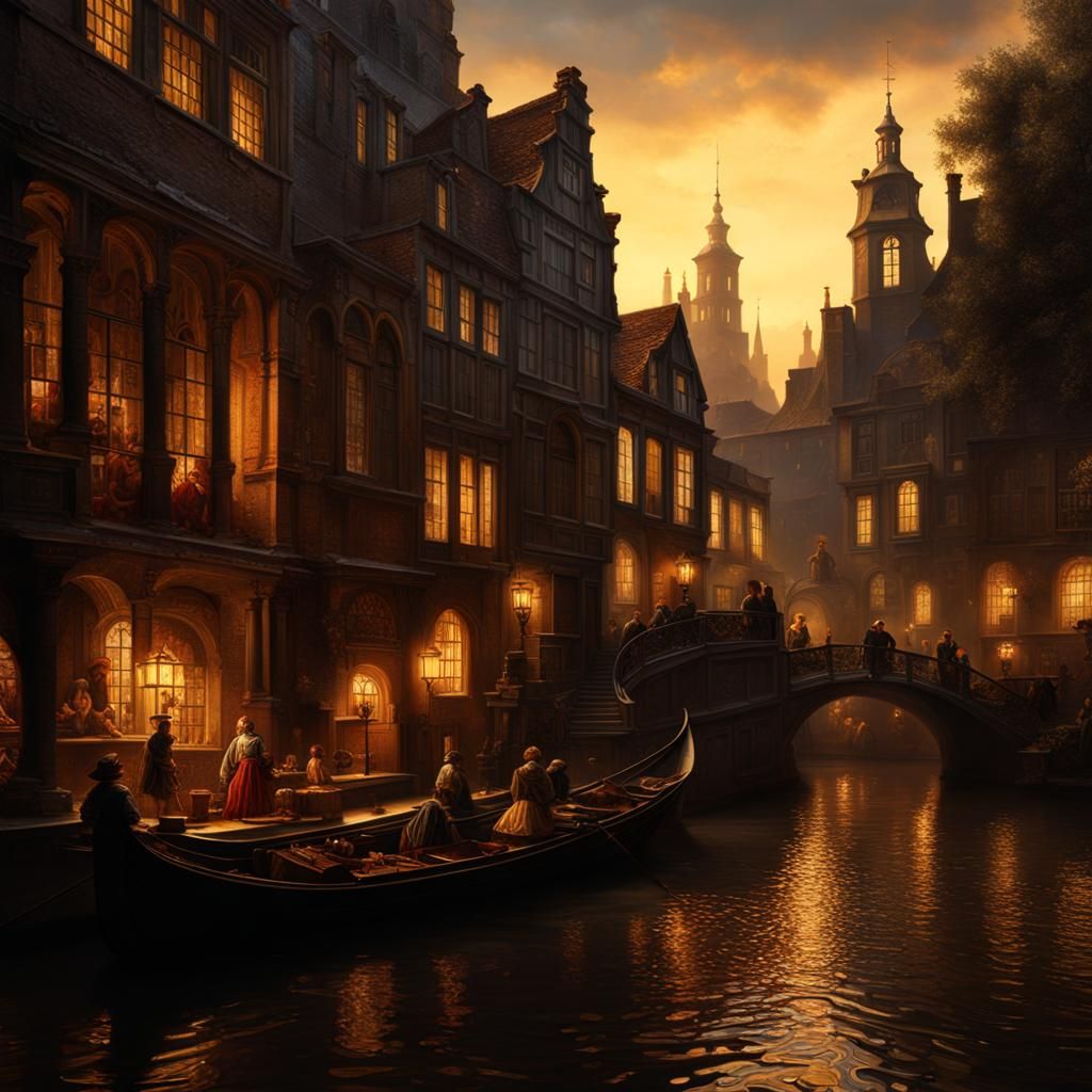 Dark Fantasy Masterpiece in the Style of Oil Painting