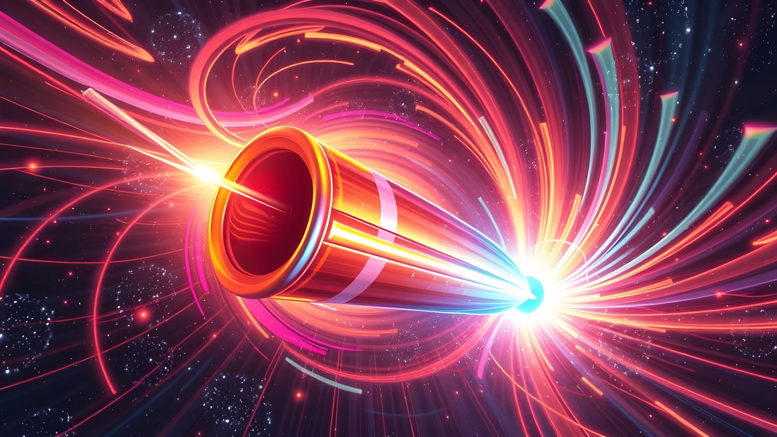 Rapidly Spinning HyperVelocity Cylinder in Ethereal Plasma