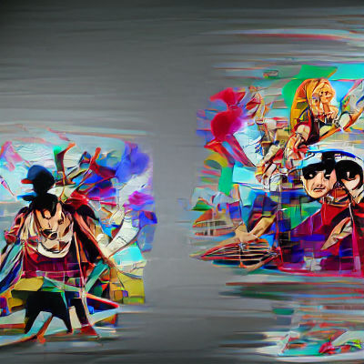 Abstract One Piece Anime Characters in 8K