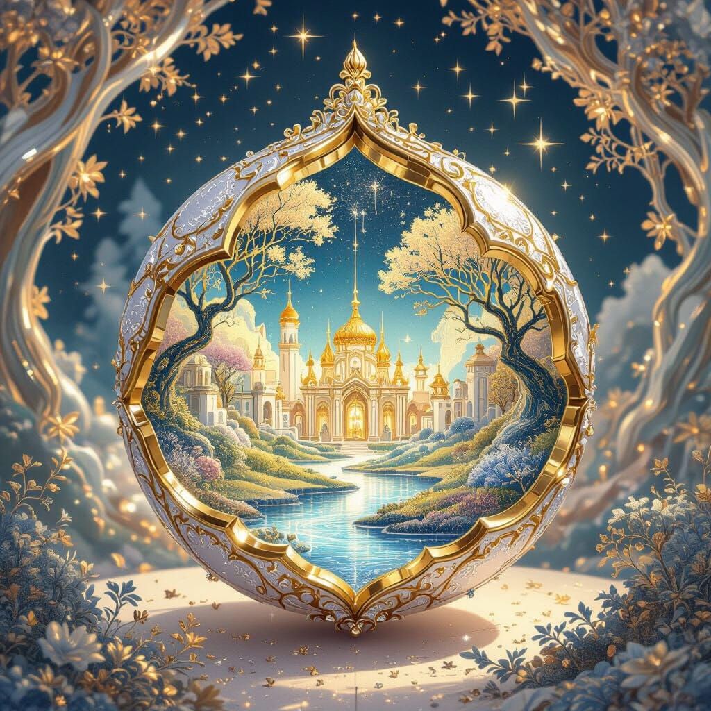 Ornate Ornament Reveals Ethereal World