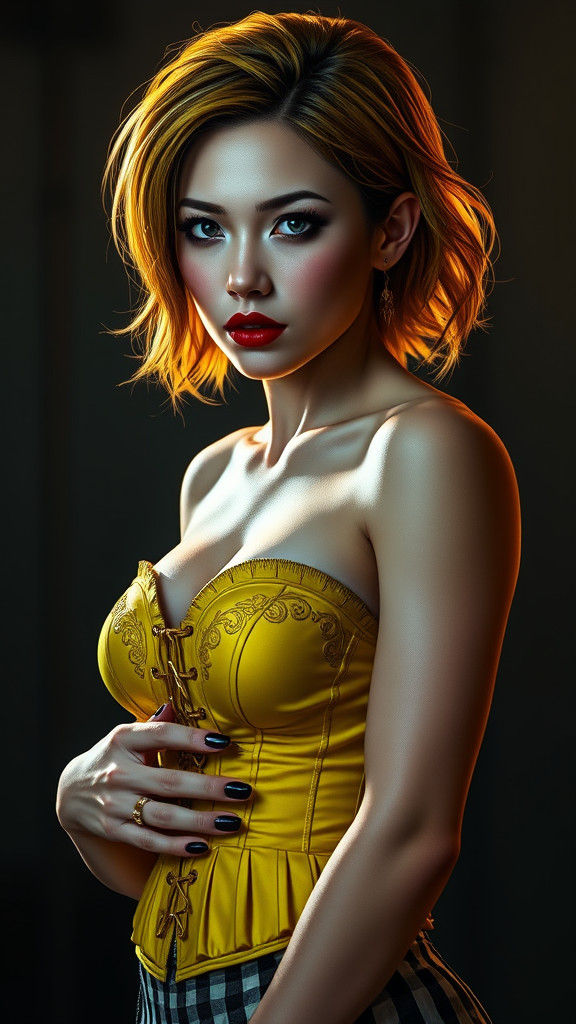 Ada Wong Portrait in Photorealistic Style