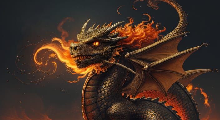 Dragon Hairspray: Volume Flames in D&D Fantasy Art