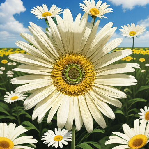 Heaven Unfurls within a Delicate Daisy