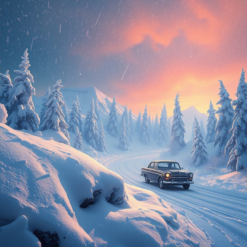 Epic Winter Wonderland in Fantastical Deep Color