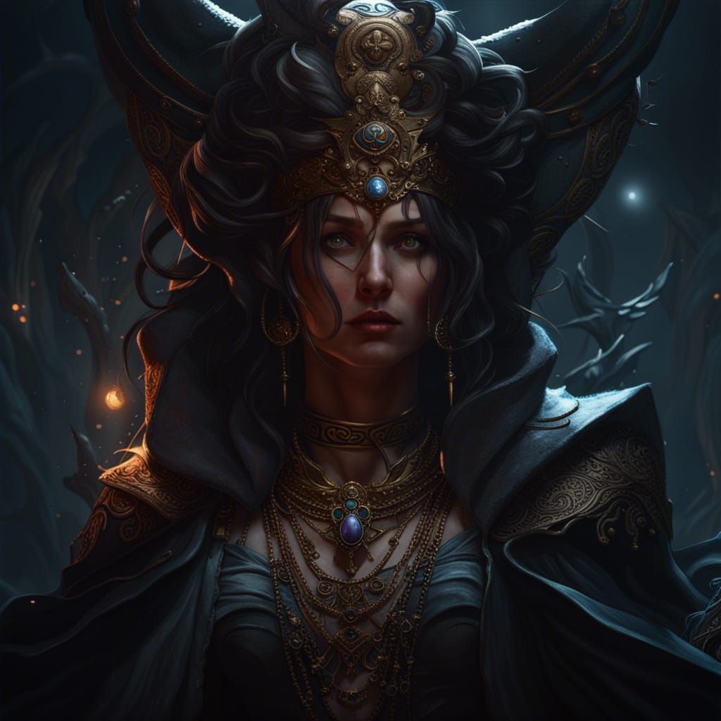 Hekate in Dark Fantasy Style