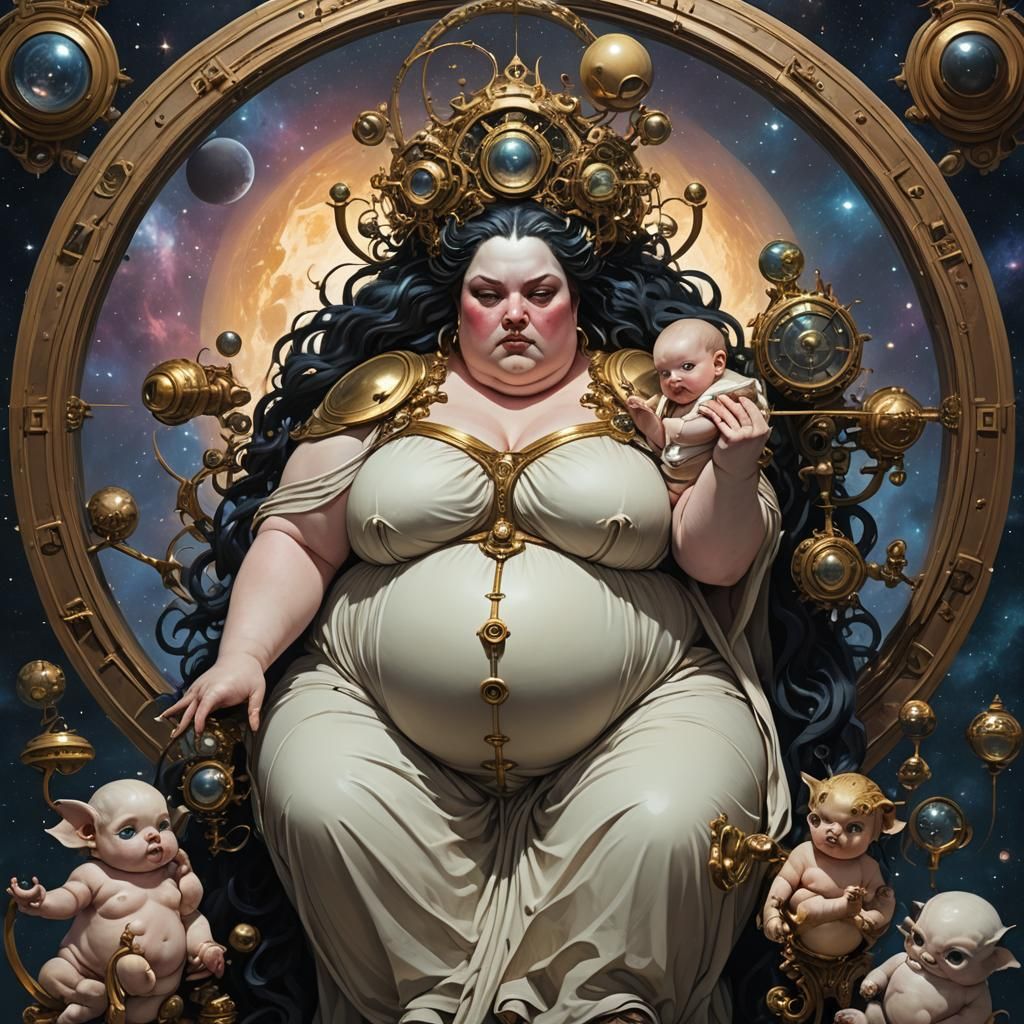 Gothic Enchantress Smiles Triumphantly in Castle Bedroom