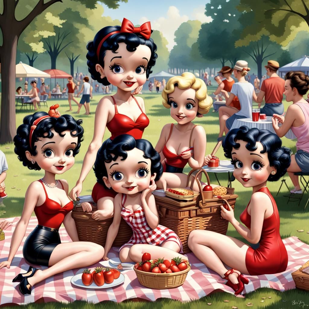 Betty Boop Picnic in the Park