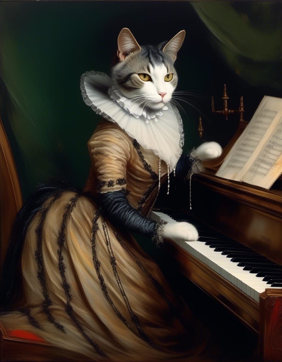 Unknown cat composer, early 19th century.