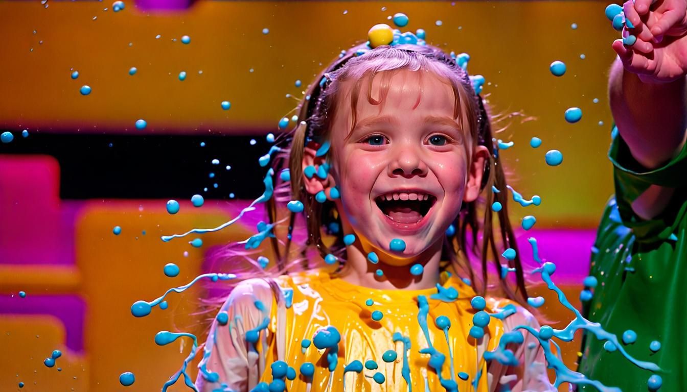 Having fun on a TV show