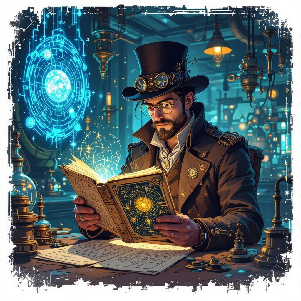 Steampunk Inventor and Ancient Magic Discovery