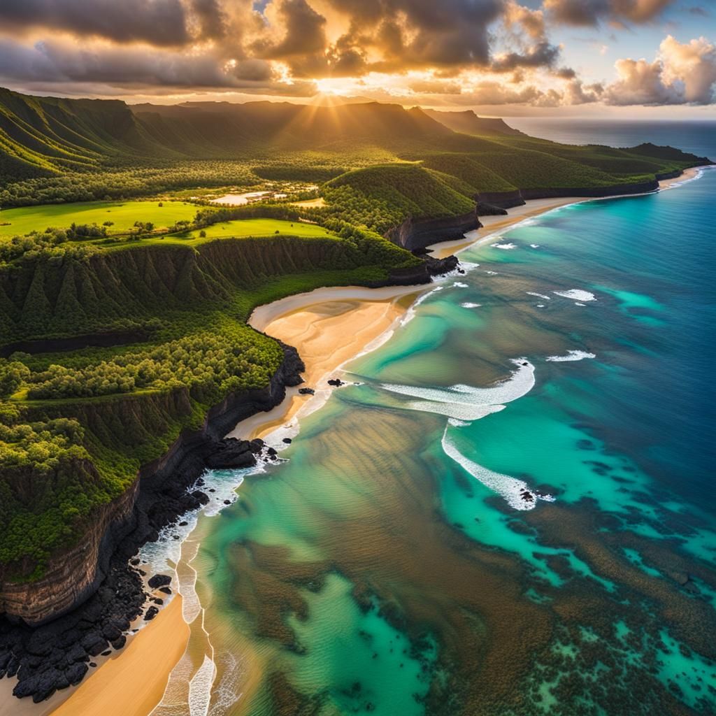 Waimea Bay Sunset: Hawaii Beach Paradise