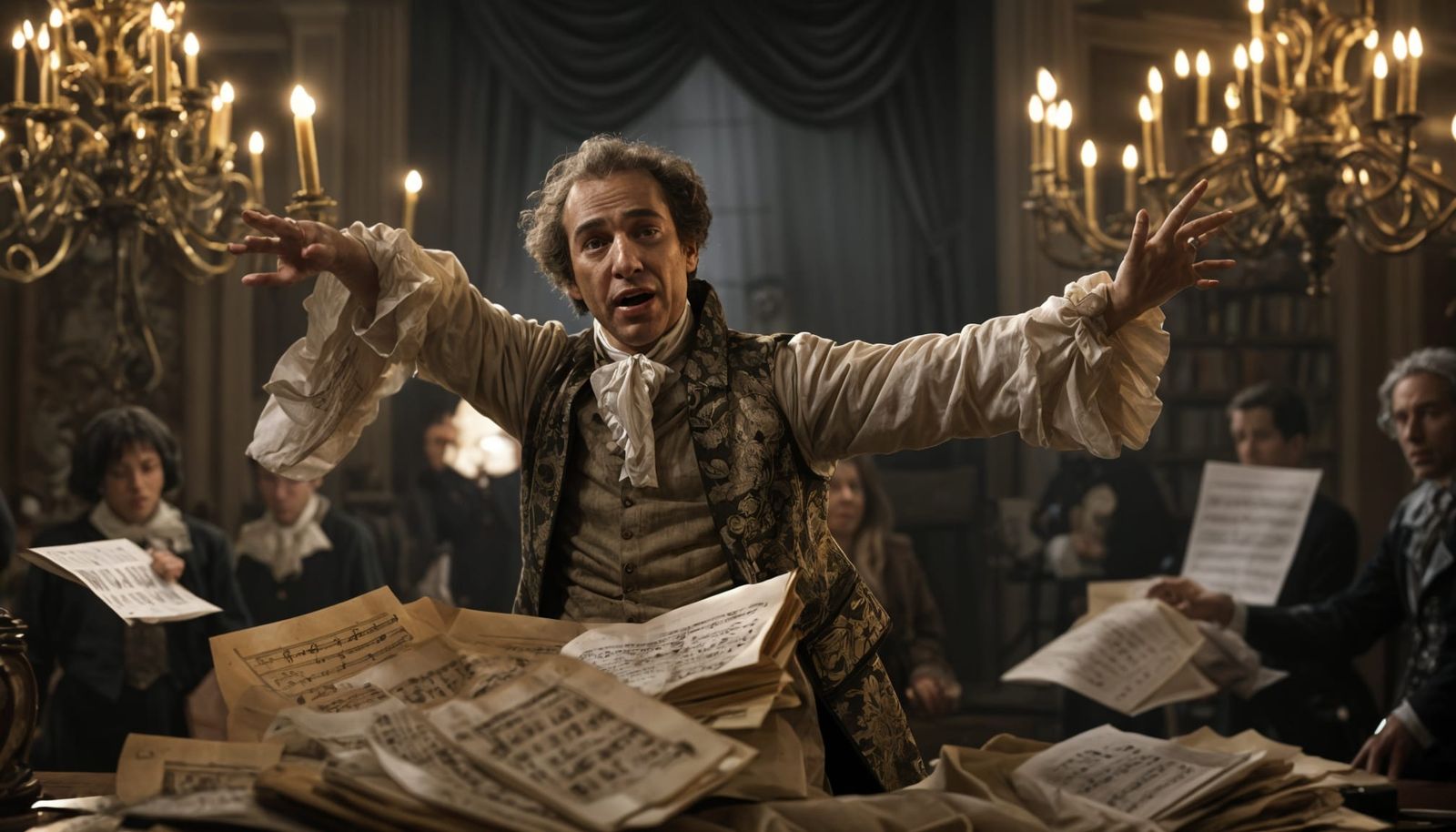 Dramatic Scene of Rage in 18th Century