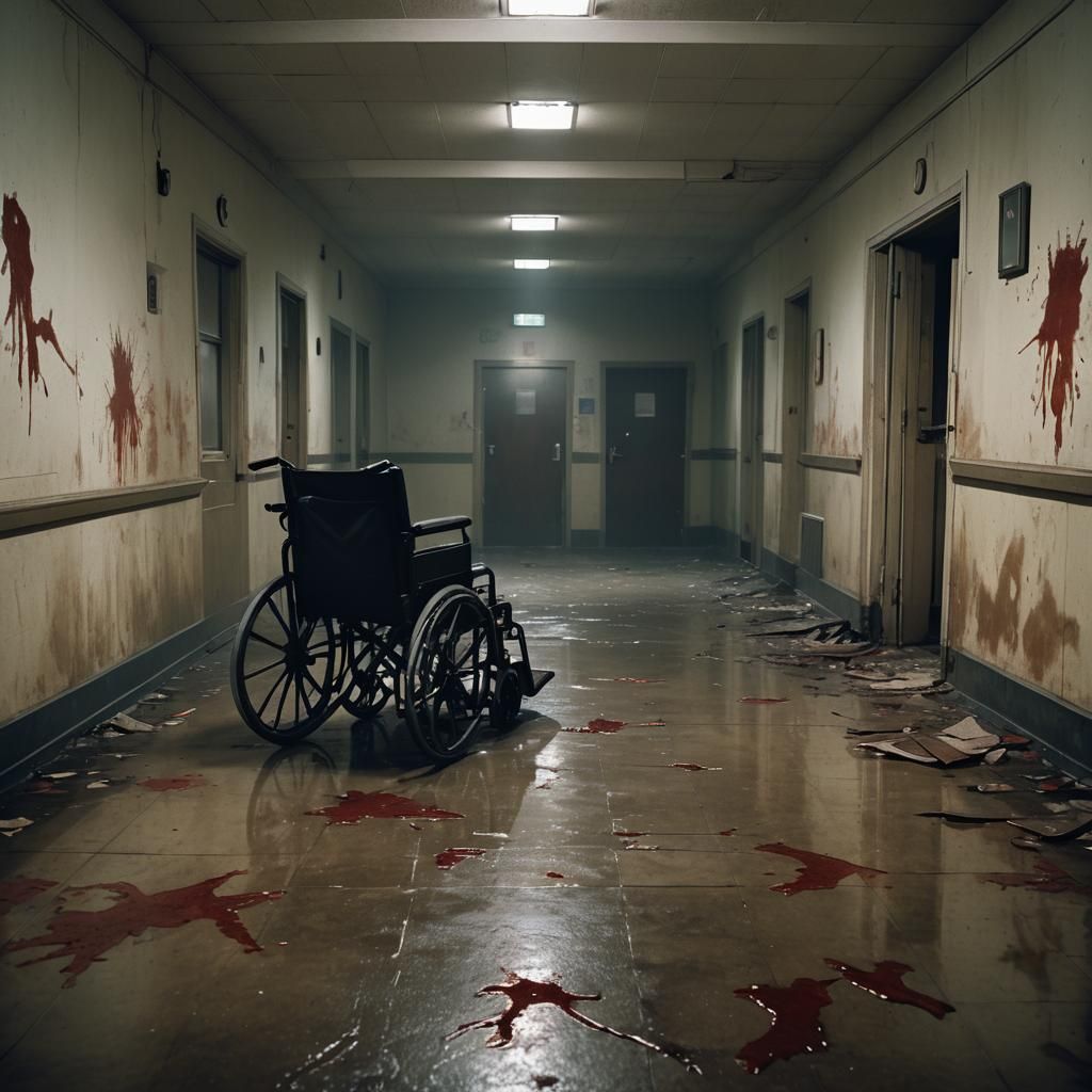 Abandoned Silent Hill Hospital in the Fog