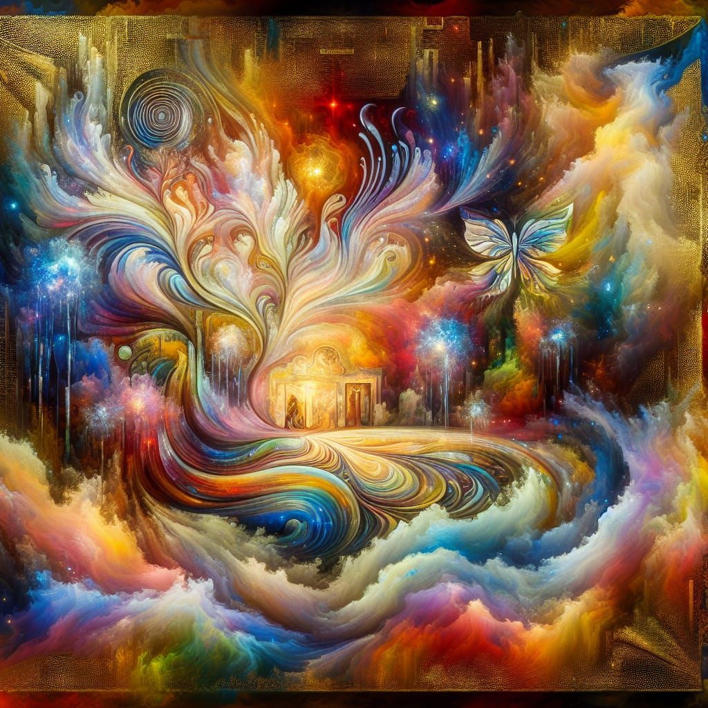 Mystical Place of Happiness: A Fantasy Art Masterpiece