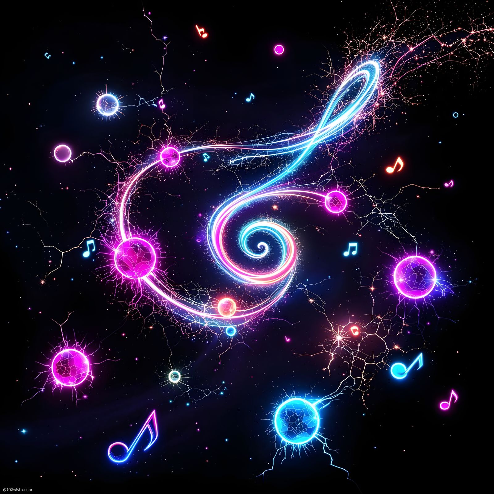 Neon Plasma Symphony in Hyperrealistic Digital Art