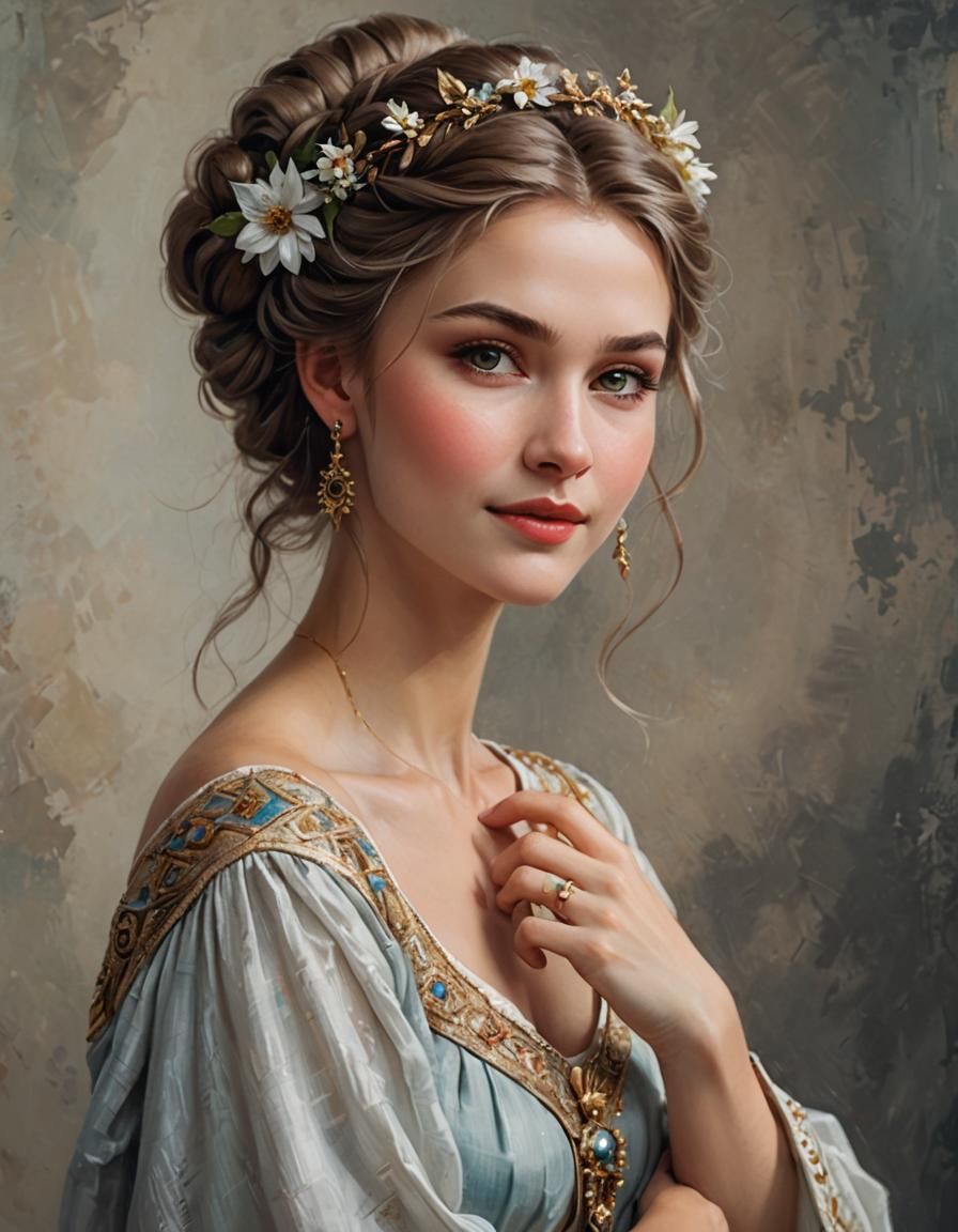 Goddess Vesna's Joyful Glance