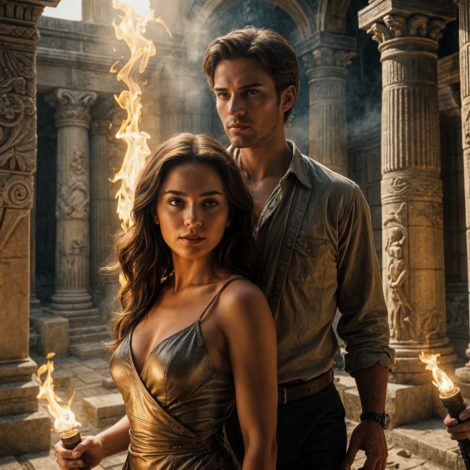 Indiana Jones Explorers Discover Ancient Temple