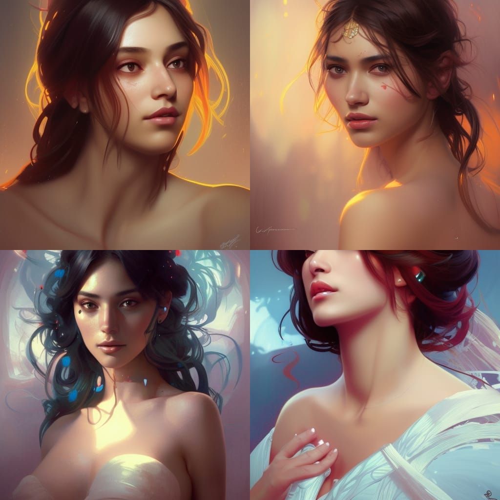 Passionate Saiyan Embrace: Hyperdetailed Portrait