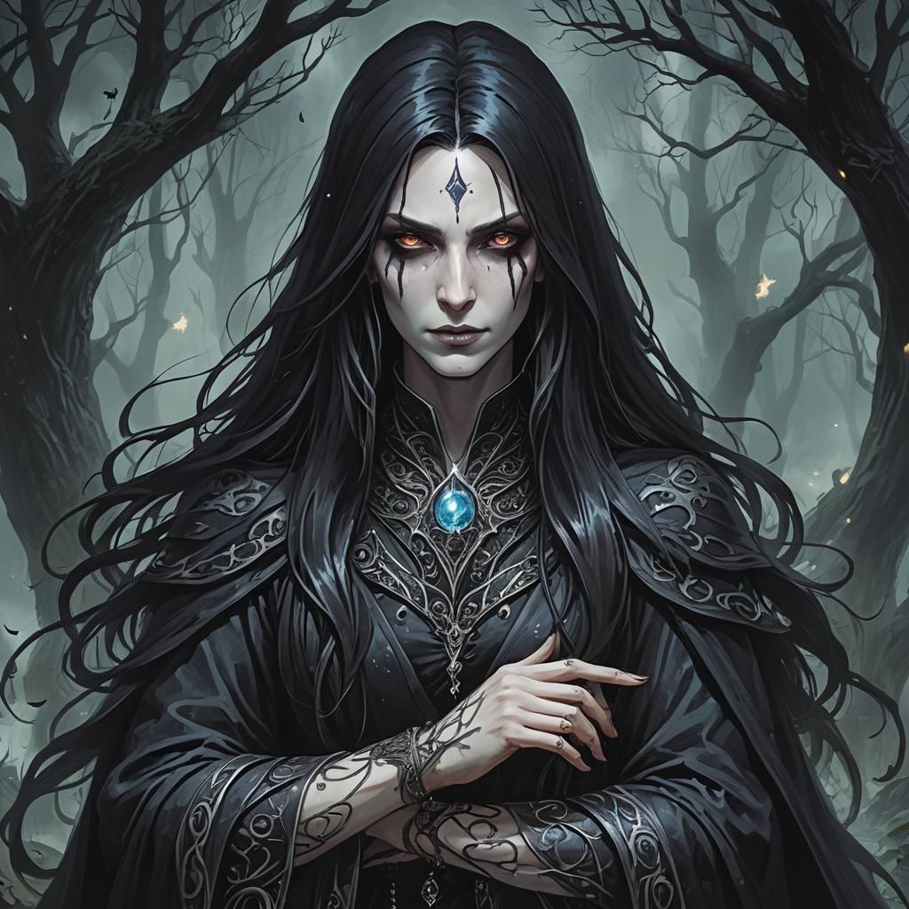 Morgath: Malevolent Sorceress Wielding Dark Magic