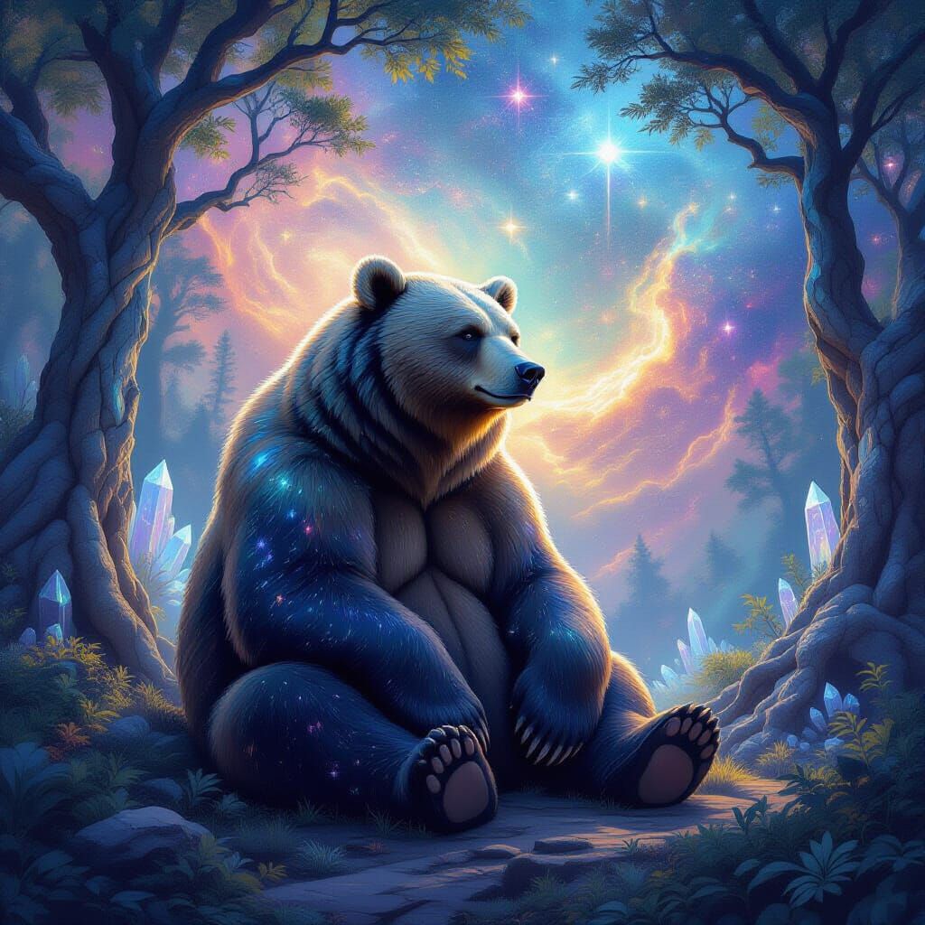 Cosmic Bear in Crystal Grove