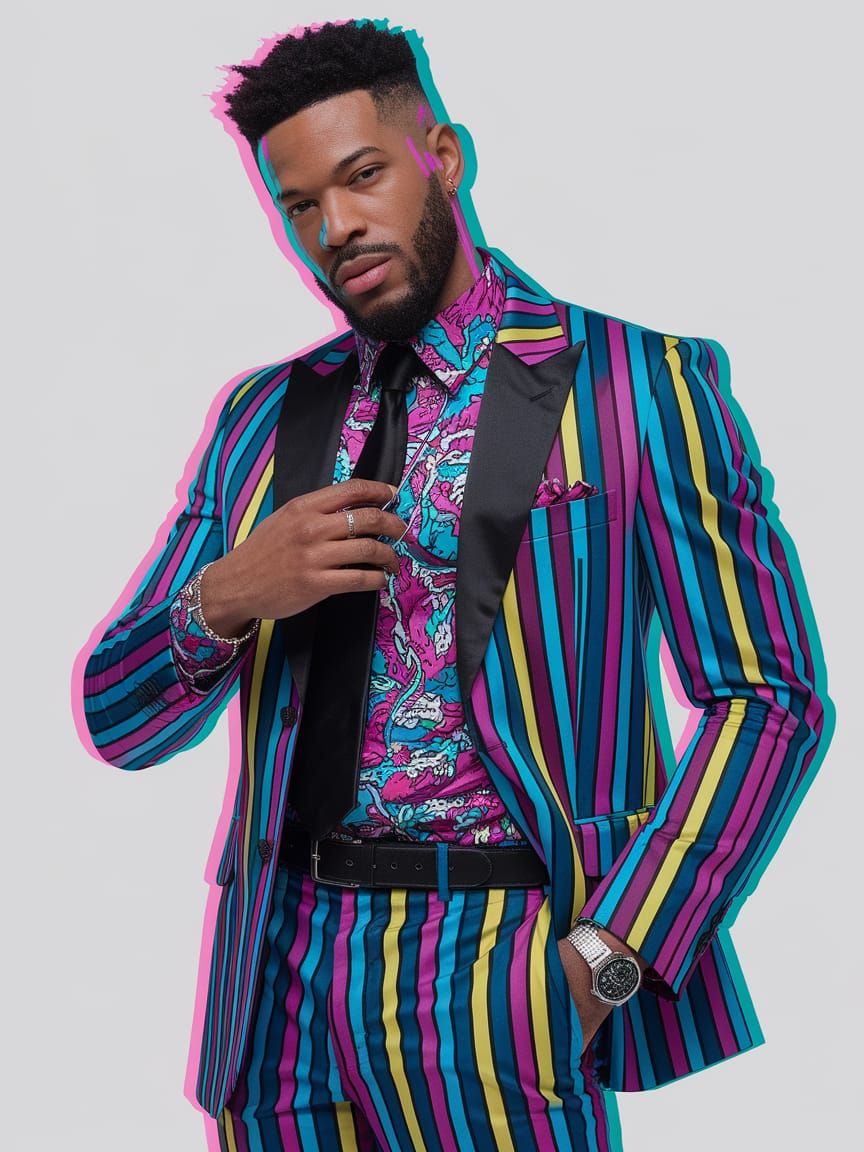 Dandy in Vibrant Pop Art Style