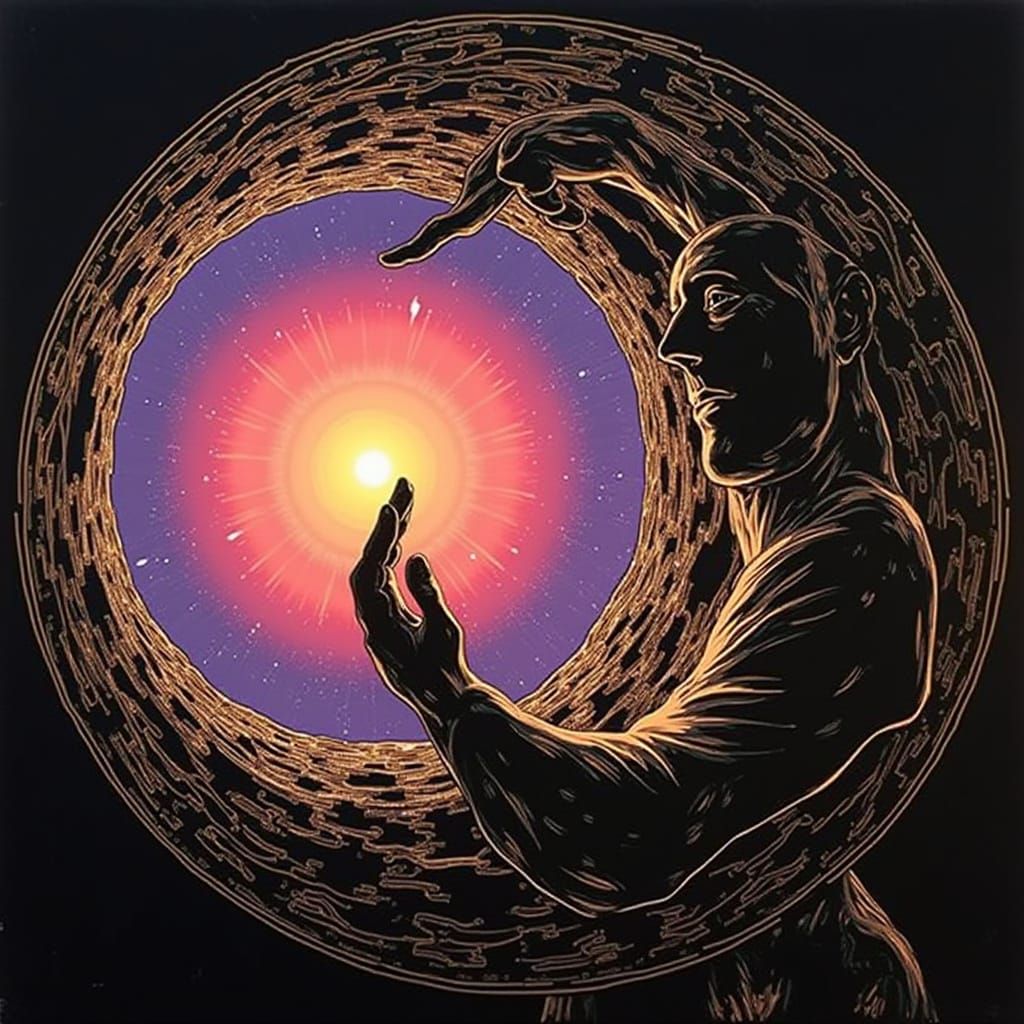 Hyperrealistic Sculpture of Reflected Glory