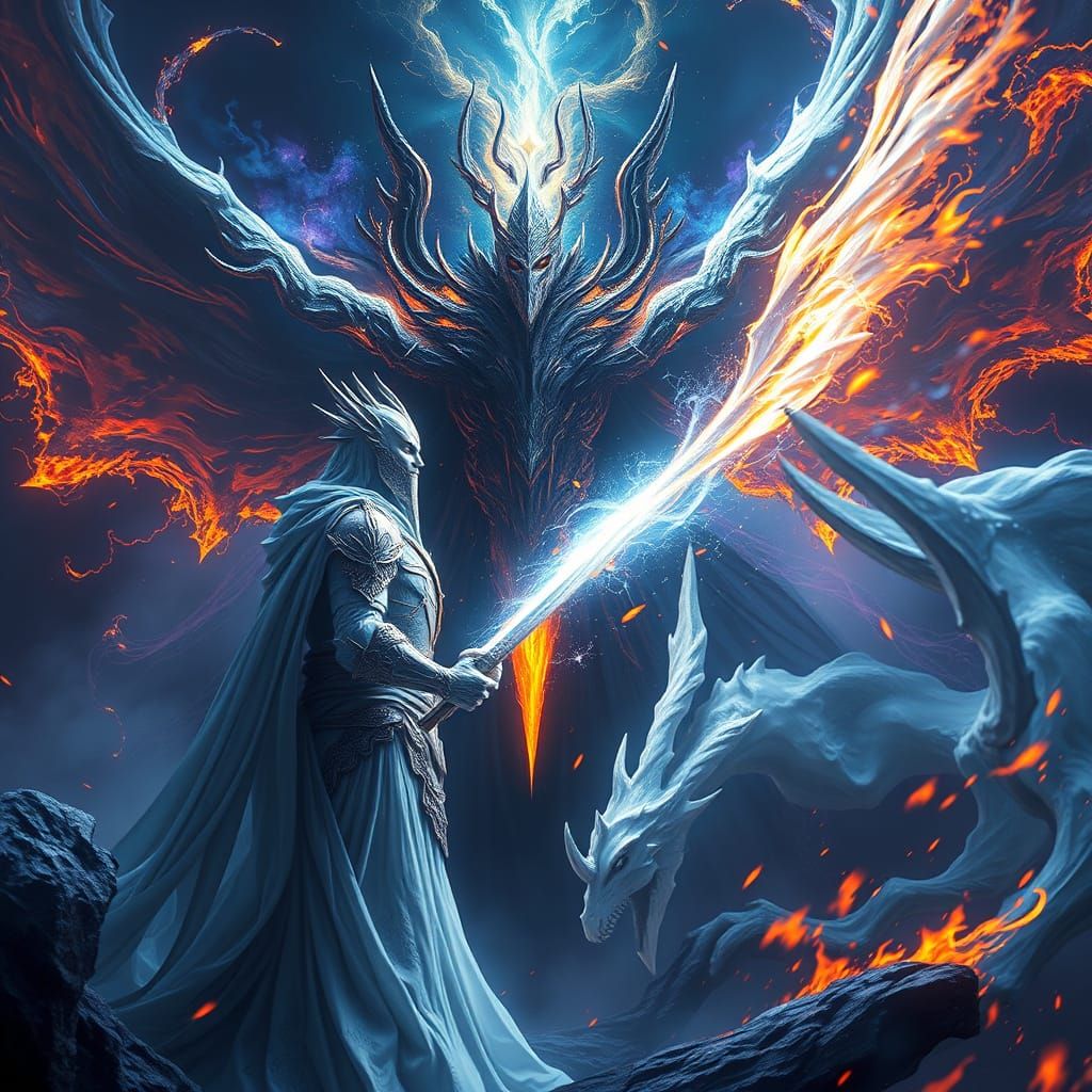 Pure Being Battles Lord of Darkness for Eternal Night