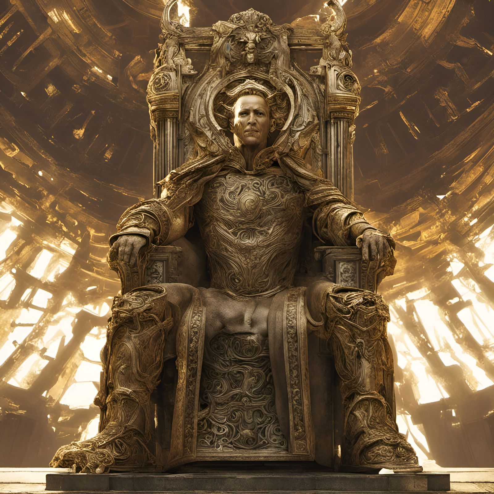 The Emperor of Mankind on his Throne
