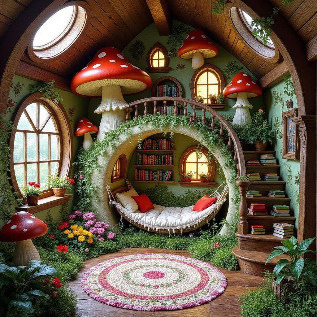 Enchanting Fairy Bedroom with Mushroom Decor