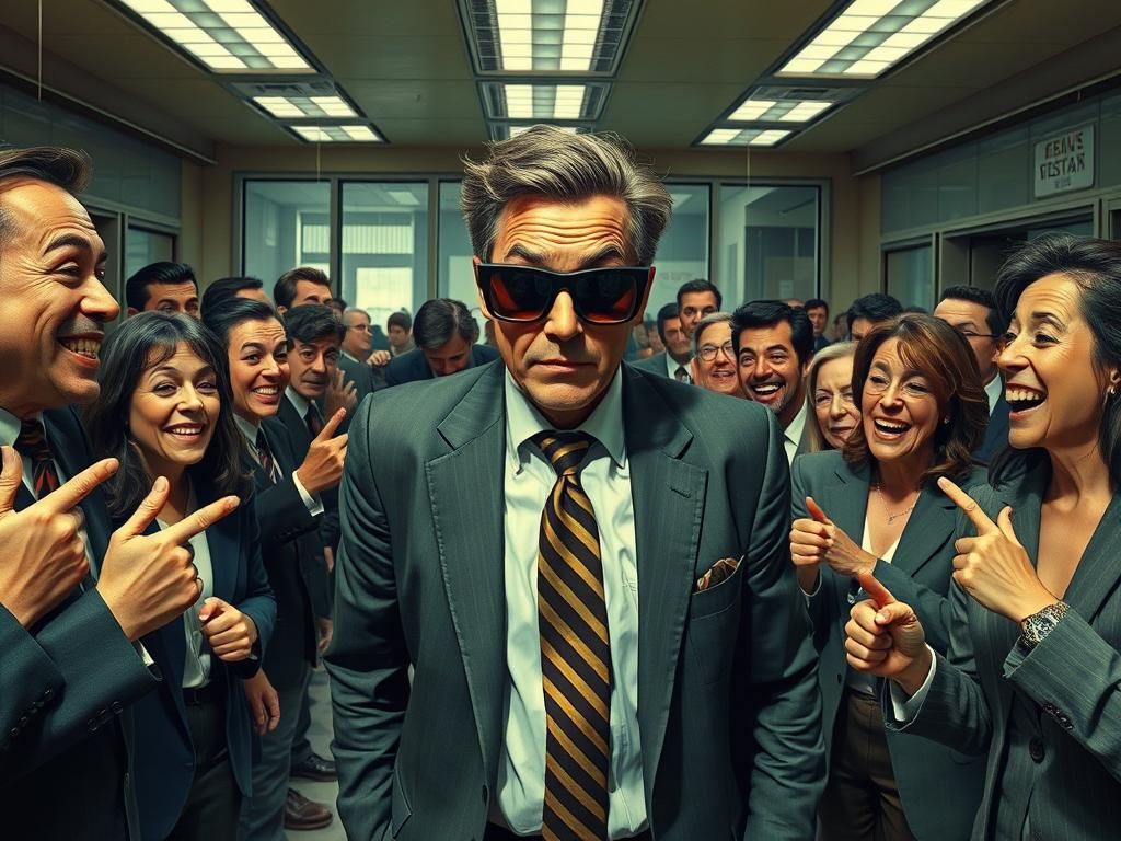 Bank Robbery Comedy Inspired by Basquiat and Bacon