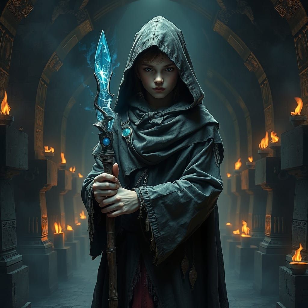 Resolute Mage in Cryptic Sanctum