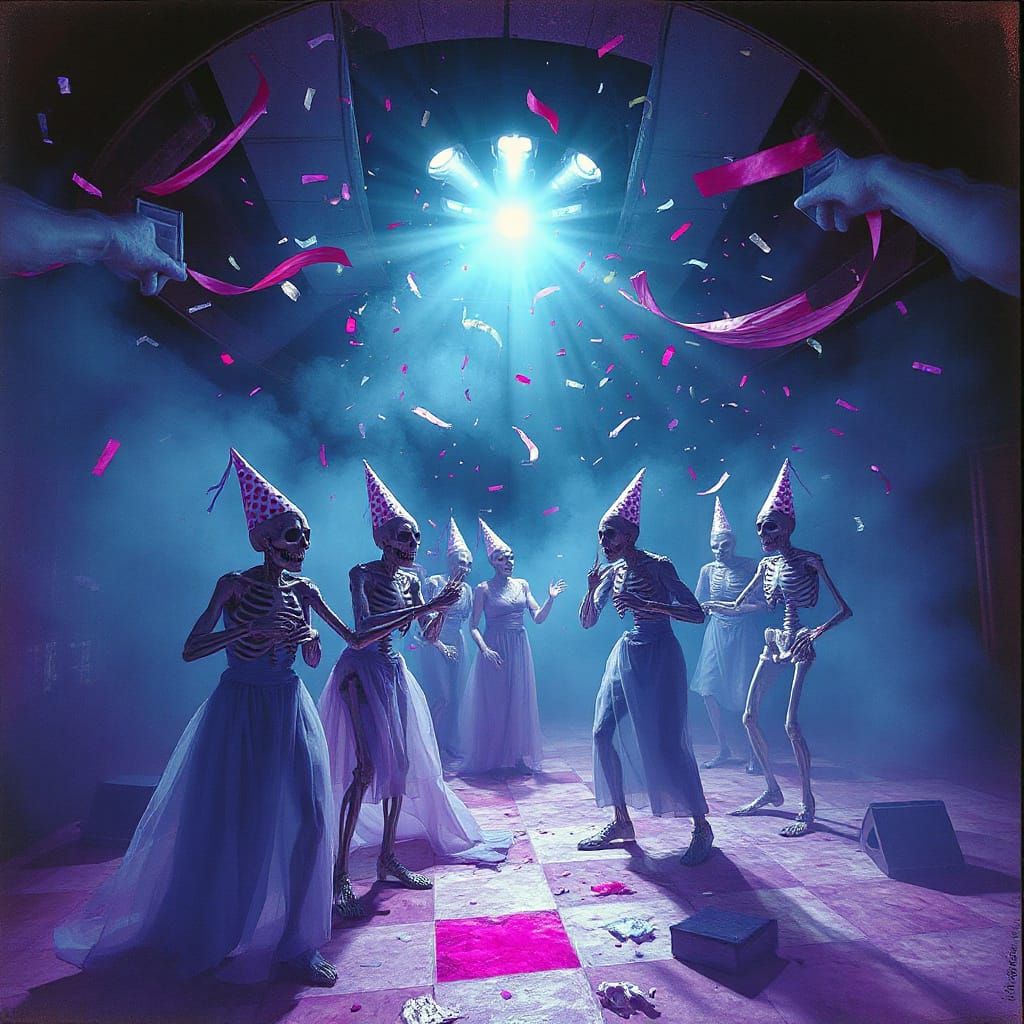 Ghostly New Year's Eve Party with Spectral Spirits