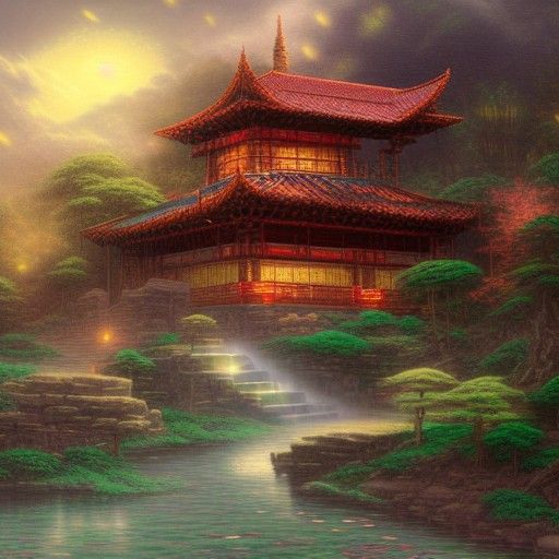 Fantasy Kung Fu Adventure in Volumetric Lighting