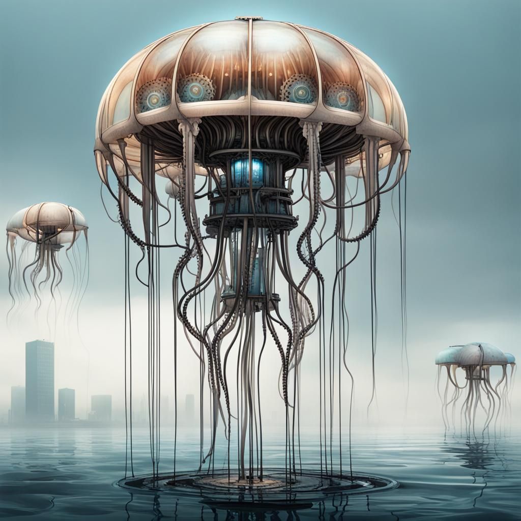 Mechanical Jellyfish: A Fusion of Nature and Tech
