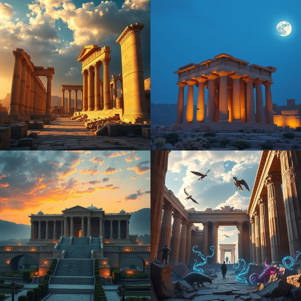 Epic Persepolis Landscape in Stunning Digital Matte Painting