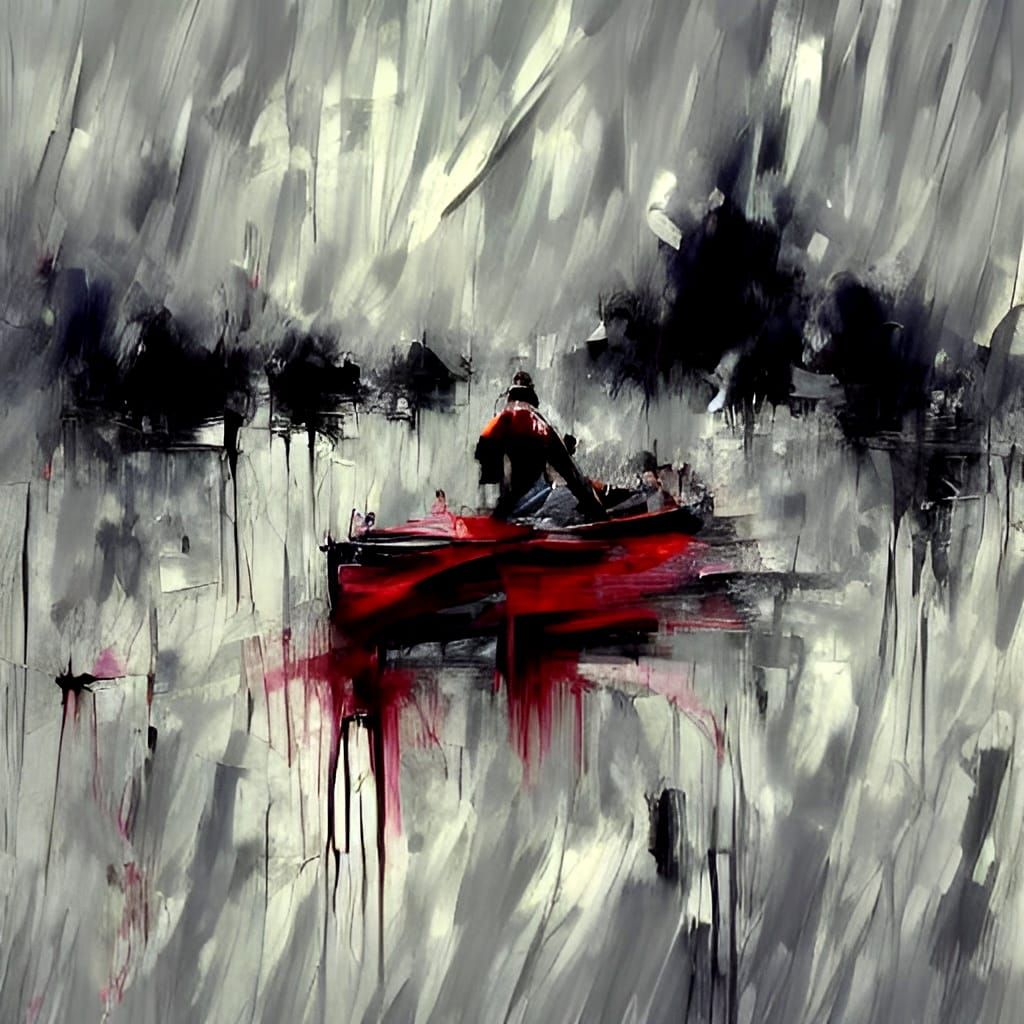 Elegant Abstract Art in Monochromatic Hues