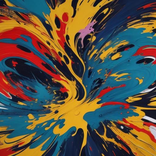 Abstract Expressionism: A Surrealist Swirling Dance