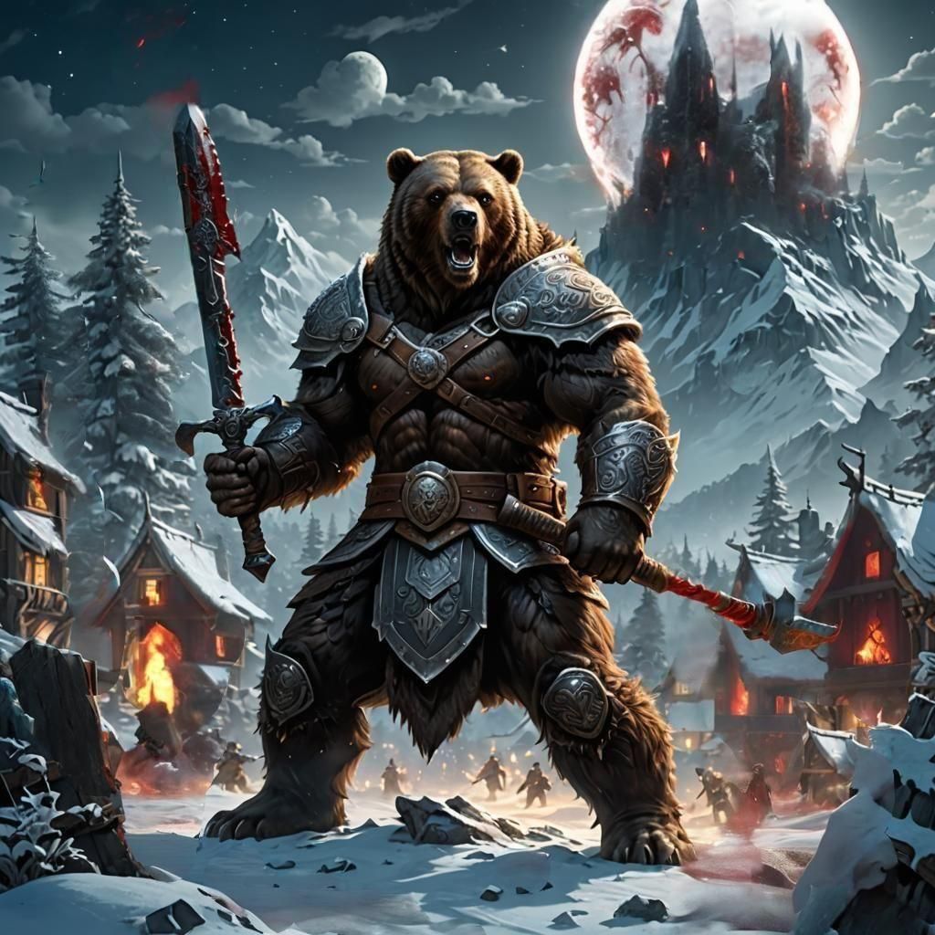 Barbarian Teddy bear
