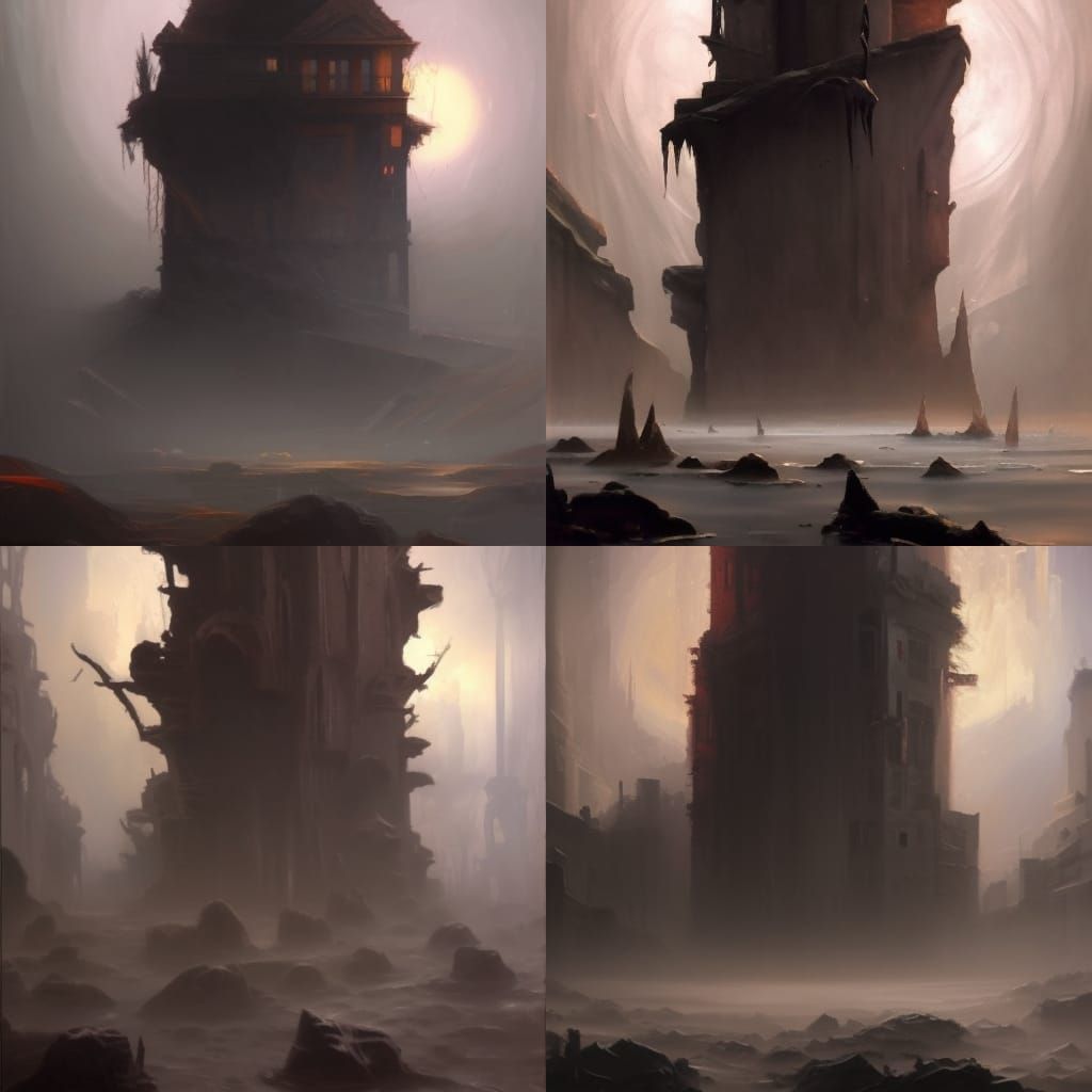 Dark Fantasy Art: Shadows and Moonlight in Expressionist Sty...