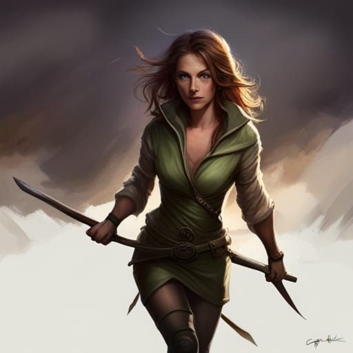 Halfling Thief Portrait in Dark Fantasy Style